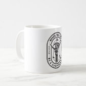 Mug Jamais trop tard Skeleton Surfer Chick Ocean Viand (Devant gauche)