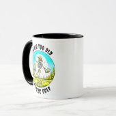 Mug Jamais trop vieux pour Disc Golf | Lissage de sque (Devant gauche)