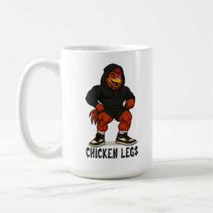 Mug Jambes de Poulet – Entraînement Drôle de Poulet Mu