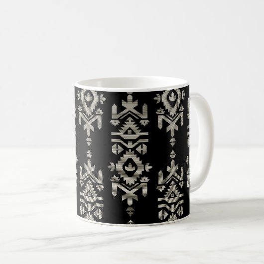 Mug Jamdani Print Folk Pattern (Devant droit)