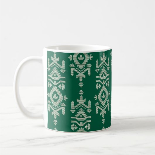 Mug Jamdani Print Folk Pattern (Gauche)