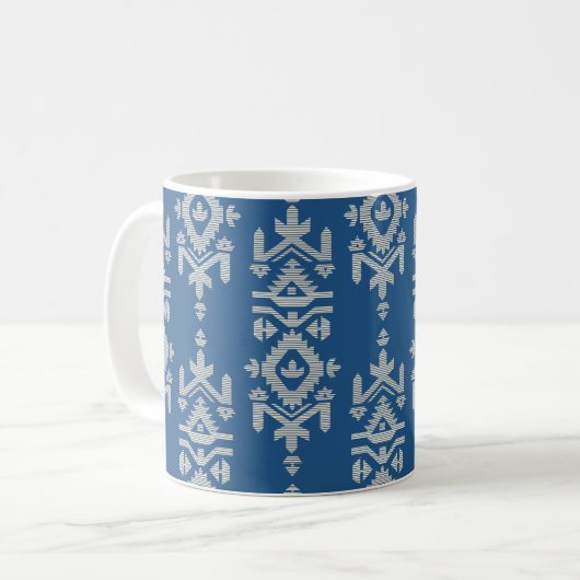 Mug Jamdani Print Folk Pattern (Devant gauche)