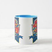 Mug James chevalier bouclier rouge nom bleu signifiant (Centre)