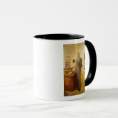 Mug James Earl Carter peint le portrait du président a (Devant droit)