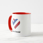 Mug James Intveld avec drapeau cœur des Pays-Bas (Devant gauche)