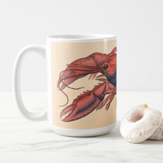 Mug James Sowerby Homard serbé (Avec donut)