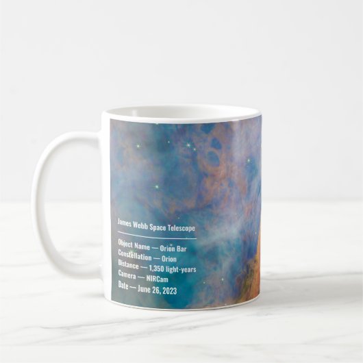 Mug James Webb Orion Constellation Bar (image NIRCam) (Gauche)