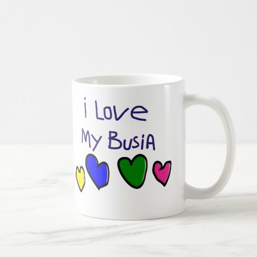 Mug J'amour d'I mon cadeau de Busia (grand-maman (Droite)