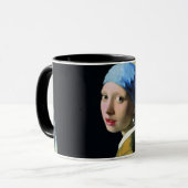 Mug Jan Vermeer Girl Avec Une Perle Élevant L'Art Baro (Devant gauche)