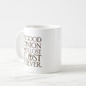 Mug Jane Austen Citation Bonne opinion (Devant gauche)