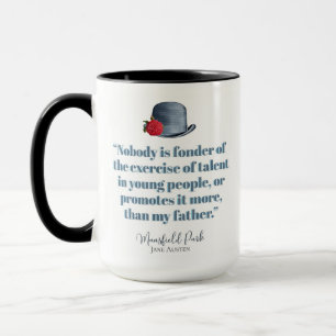 Mug Jane Austen - Mon père - Casquette Vintage