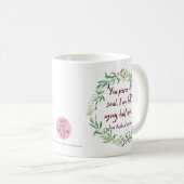 Mug Jane Austen Persuasion Citation Cute Floral Littér (Devant droit)