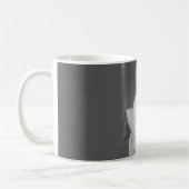 Mug Jane Austen Portrait noir blanc et gris (Gauche)