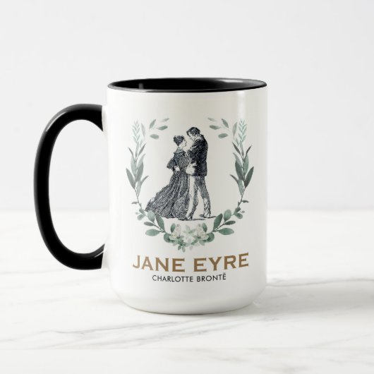 Mug Jane Eyre et Edward Rochester avec Wreath (Gauche)