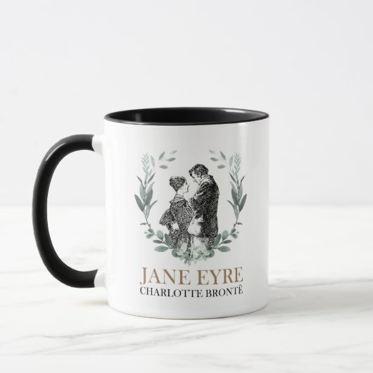 Mug Jane Eyre et Edward Rochester avec Wreath (Gauche)