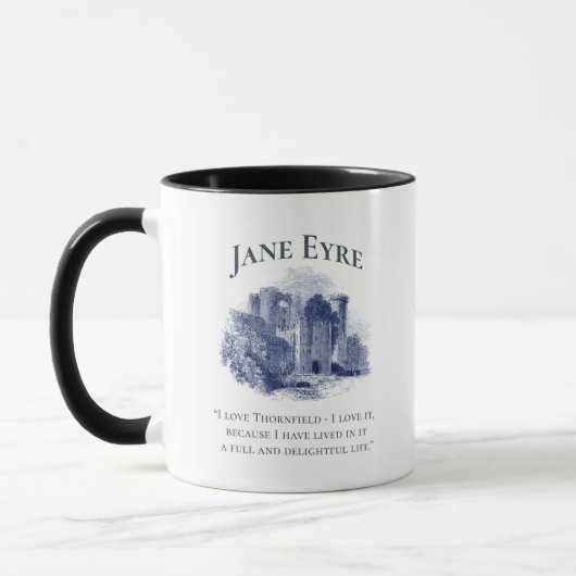 Mug Jane Eyre - I Love Thornfield - Château (Gauche)