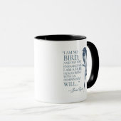 Mug Jane Eyre - Je ne suis pas un oiseau - hirondelle (Devant droit)