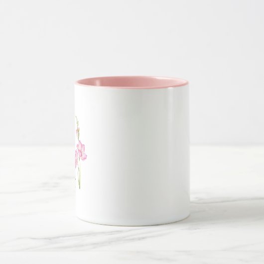 Mug January Carnation Personalized Birthday (Centre)