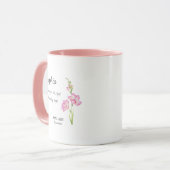 Mug January Carnation Personalized Birthday (Devant gauche)