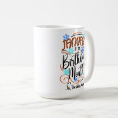 Mug Janvier Anniversaire Mois, Tout Le Mois, Boissons  (Devant droit)