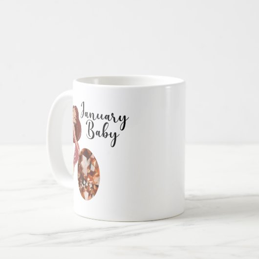 Mug Janvier Baby (Devant gauche)