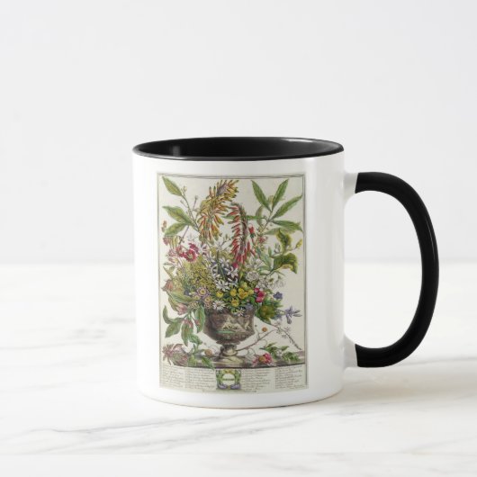 Mug Janvier, de ` douze mois de fleurs (Droite)