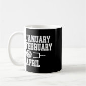 Mug Janvier Février Bysketbyll Avril - Fun Bysketbyll (Gauche)