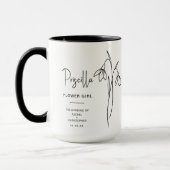 Mug Janvier Flower Girl | Fleur de naissance à la neig (Gauche)