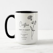 Mug Janvier Maid of Honor Don | Fleur de carnation (Gauche)