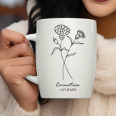 Mug Janvier Mois de naissance Fleur