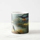 Mug Japan Lac Oiseau 1 - Toile (Centre)