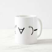 Mug Japanese ASCII Art「キター!」 (Devant droit)