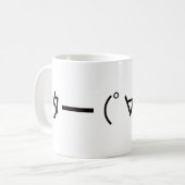 Mug Japanese ASCII Art「キター!」 (Devant gauche)
