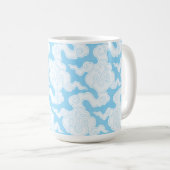 Mug Japanese Clouds Stencil Ise Katagami Pattern (Devant droit)