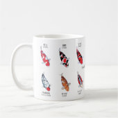 Mug Japanese Koi Art Cup | Koi Illustration Gift (Gauche)