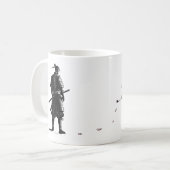 Mug Japanese Samurai × Sakura Ink Art (Devant gauche)