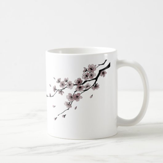 Mug Japanese Samurai × Sakura Ink Art (Droite)