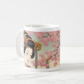 Mug Japanese Traditional Maiko Sakura  (Devant gauche)