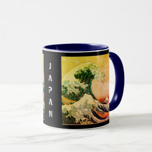 Mug Japon - Art vintage japonais (Grande vague Kanagaw