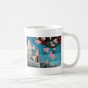 Mug Japon Tokyo Vintage Affiche de voyage japonaise