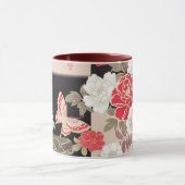 Mug japonais Black & Red Peonies (Centre)
