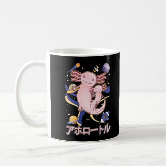 Mug Japonais mignon Axolotl Famille Galaxy Anime (Gauche)