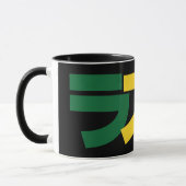 Mug Japonais Rasta Rechercher タ Vert, Or & Rouge (Gauche)
