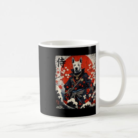 Mug Japonais Samurai Pitbull Tattoo Kawaii Ukiyo-e Nin (Droite)