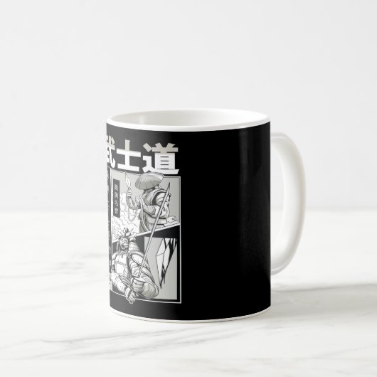 Mug Japonais Samurai Warrior (Devant droit)