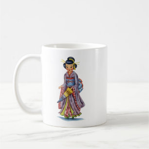 Mug Japonaise vintage en Kimono