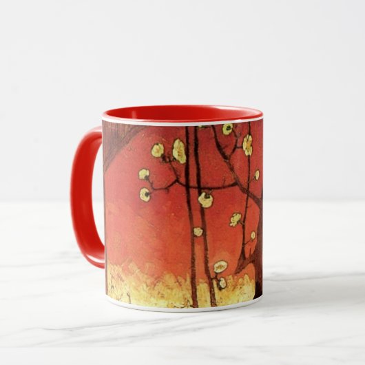 Mug Japonisme : Arbre à prune fleuri par Vincent van G (Devant gauche)