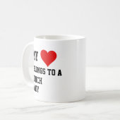 Mug J'Appartiens À Une Dame Du Déjeuner (Devant gauche)