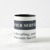 Mug J'appelle la ligne de service à la clientèle (Centre)