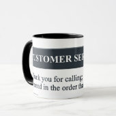 Mug J'appelle la ligne de service à la clientèle (Devant gauche)